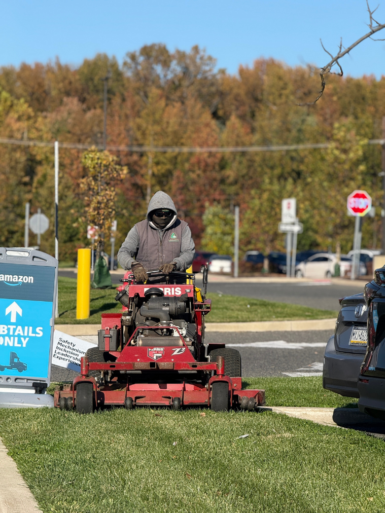 Commercial Mowing — Amazon Facility