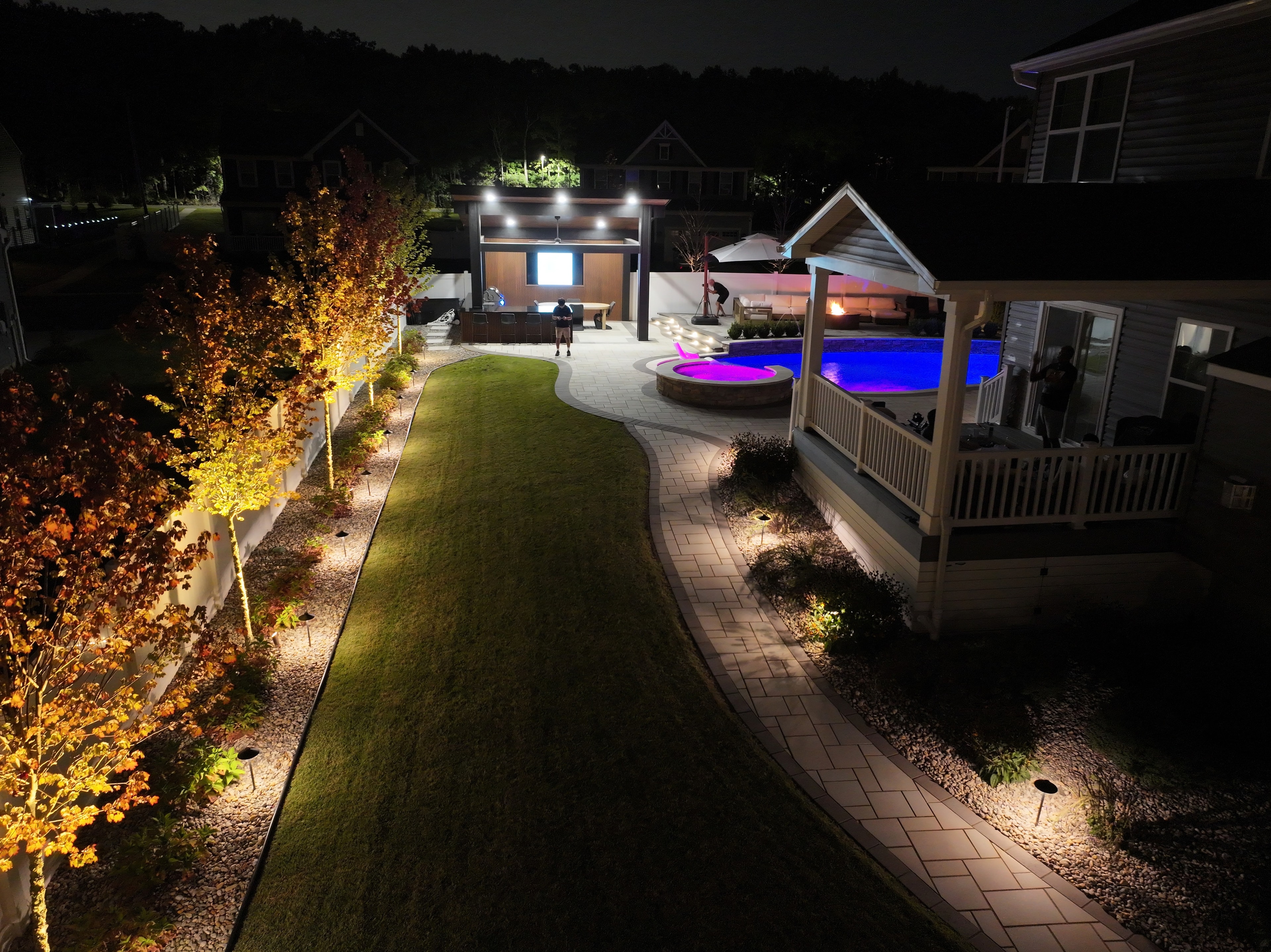 Garden Lighting & Planting