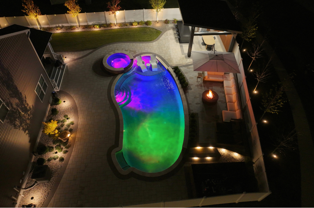 Williamstown Illuminated Pool Night