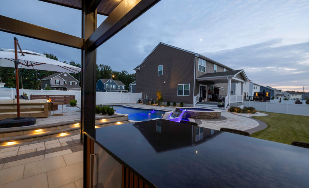 Williamstown Pool & Patio Evening