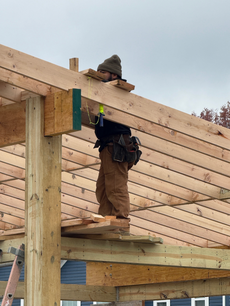 Installing roof framing